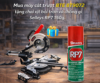 Mua máy cắt trượt đa năng BTE tặng chai xịt bôi trơn và chống gỉ Selleys RP7 150g