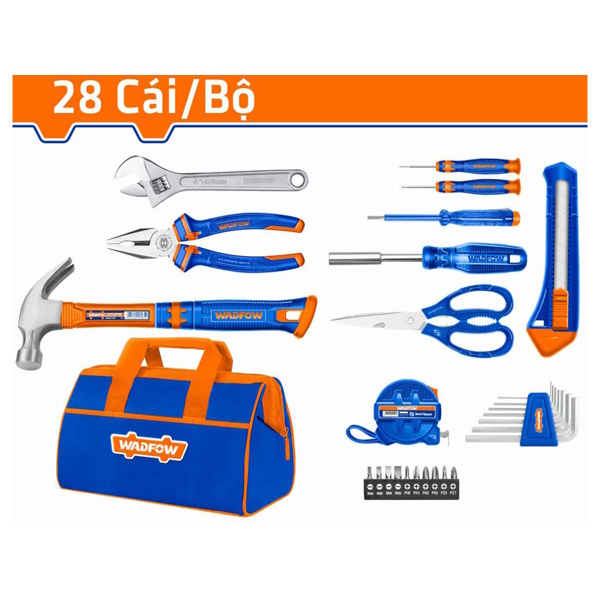 Bộ 28 món dụng cụ cầm tay tiện dụng WadFow WHS1M28