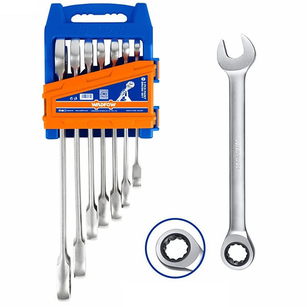 Bộ 7 cờ lê vòng miệng tự động Wadfow WSP4207