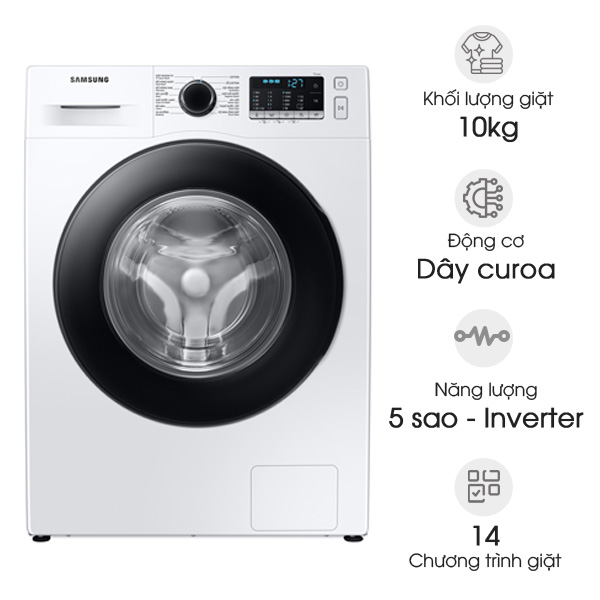 Máy giặt lồng ngang Samsung Inverter 10kg WW10TA046AE/SV