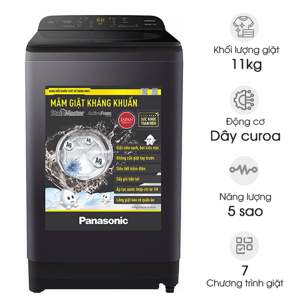 Máy giặt cửa trên Panasonic NA-F110A9DRV 11kg