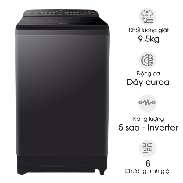 Máy giặt Panasonic Inverter 9,5kg NA-FD95V1BRV