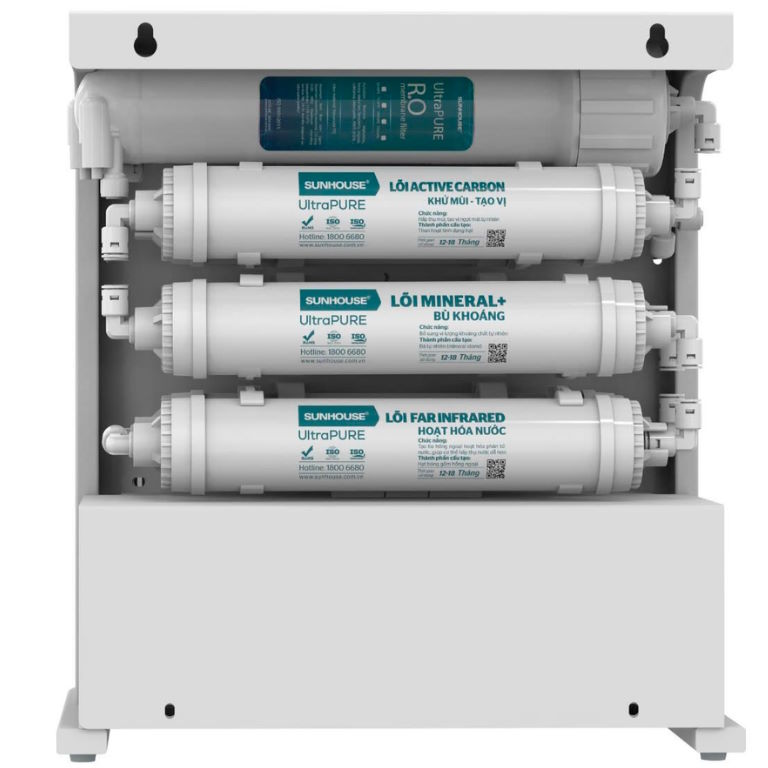 Máy lọc nước RO không vỏ Sunhouse 10 lõi SHA8805U