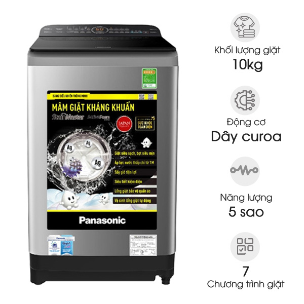 Máy giặt lồng đứng Panasonic 10kg NA-F100A9DRV