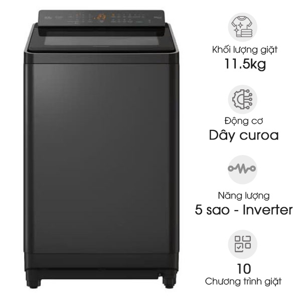 Máy giặt Panasonic Inverter 11.5kg NA-FD115X3BV